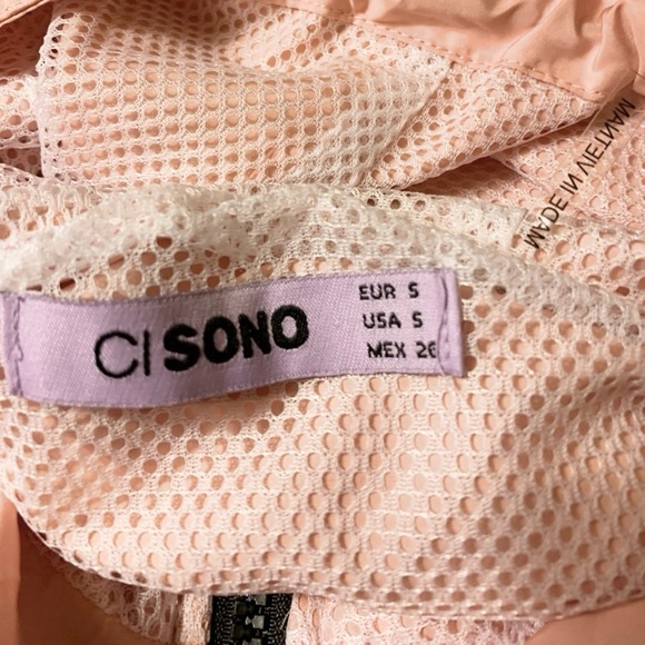CI SONO Pink Hooded Jacket Size Small - Picture 9 of 11